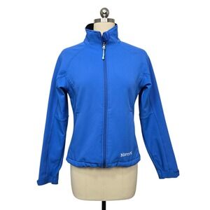 Marmot Cobalt Blue Softshell Jacket Full Zip Women's Medium Outdoor Gorpcore